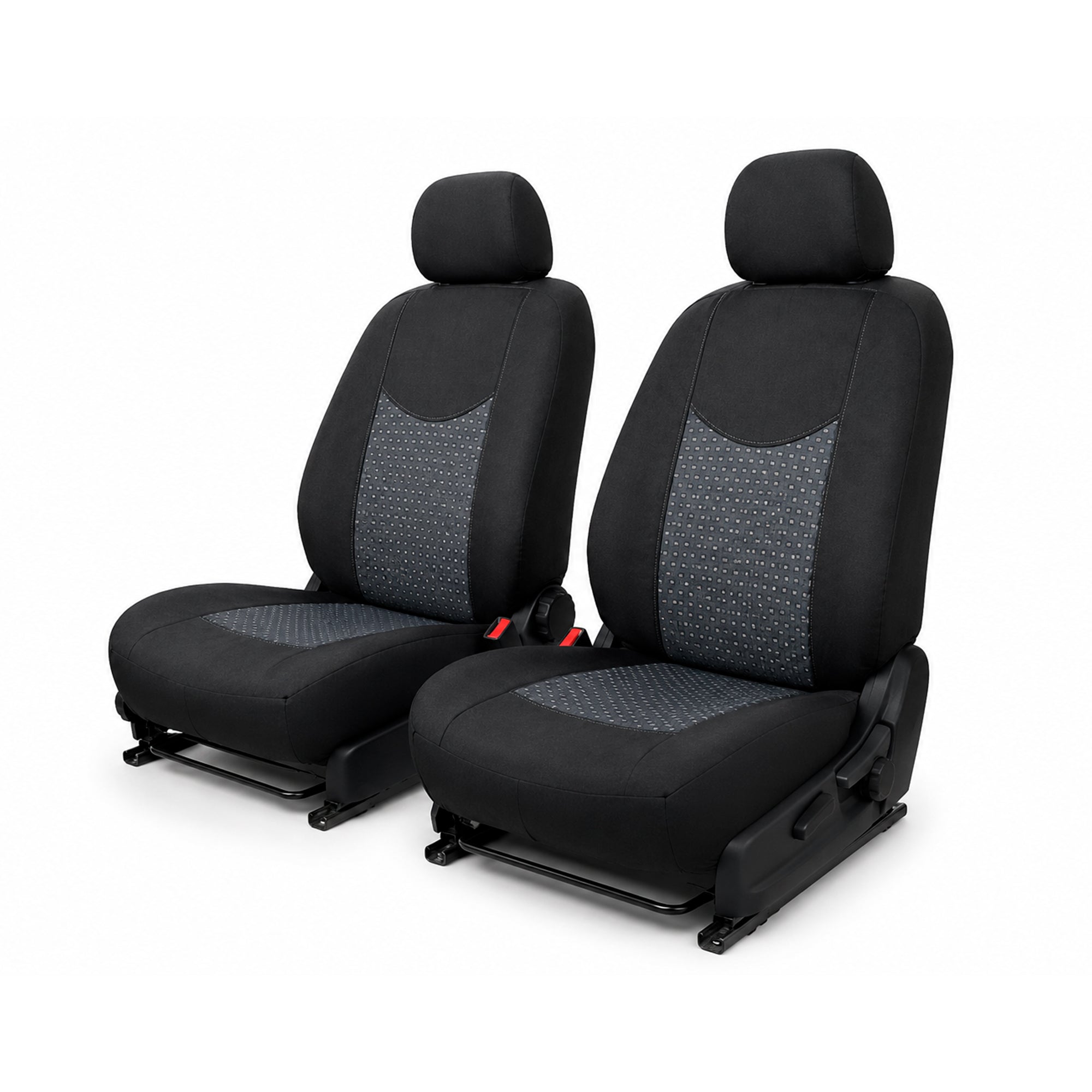 Front Car Seat Cover (Pack of 2) with Car Headrest, Front Car Seat Protector, Universal Car Seat Covers, Covers Car Seats, Compatible with Side Airbags